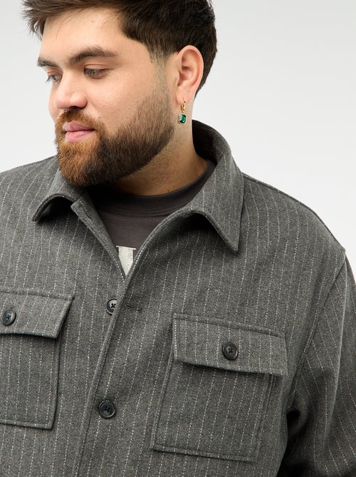 Overhemdjas met knoopsluiting en klepzakken - Kiabi