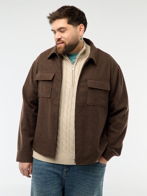 Overhemdjas met ritssluiting en klepzakken - Kiabi