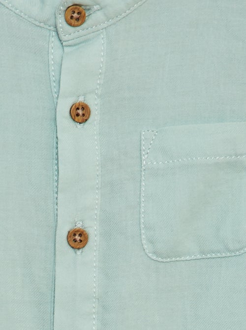 Overhemdje van dunne stof met maokraag - Kiabi