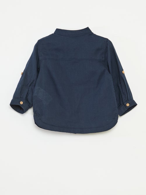 Overhemdje van dunne stof met maokraag - Kiabi