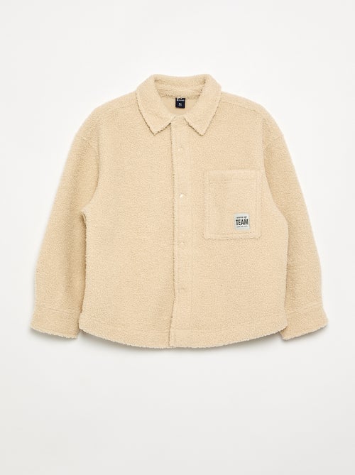 Overshirt met schapenvachteffect - Kiabi