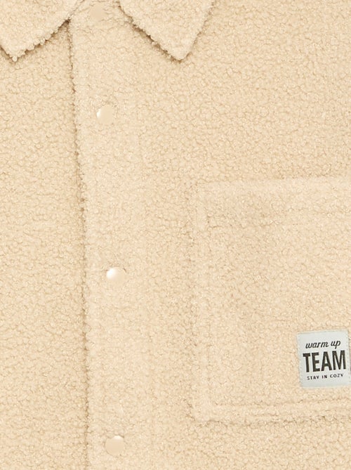 Overshirt met schapenvachteffect - Kiabi