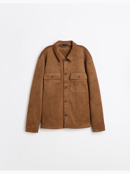 Overshirt met suède-effect, mo fashion - Kiabi