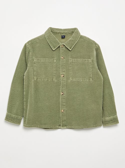 Overshirt van ribfluweel - Kiabi Overshirt van ribfluweel - Kiabi
