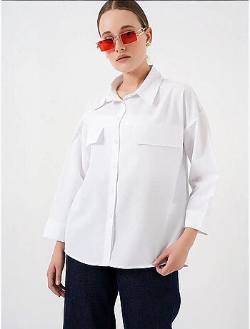 Oversize shirt met zakdetail bdart