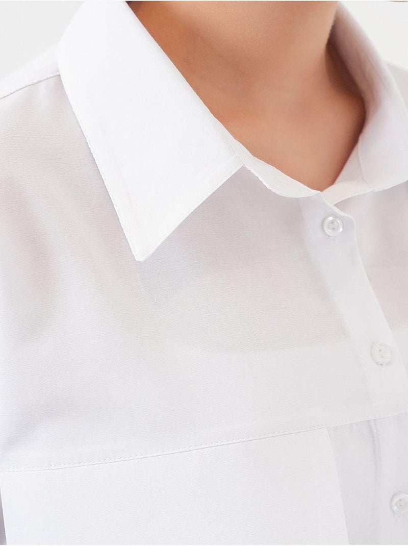 Oversize shirt met zakdetail bdart Wit - Kiabi
