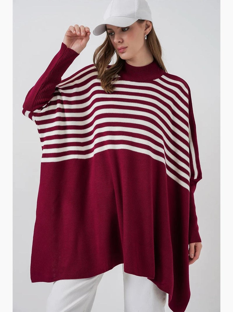 Oversized acryl trui met ronde hals bdart Bordeaux - Kiabi