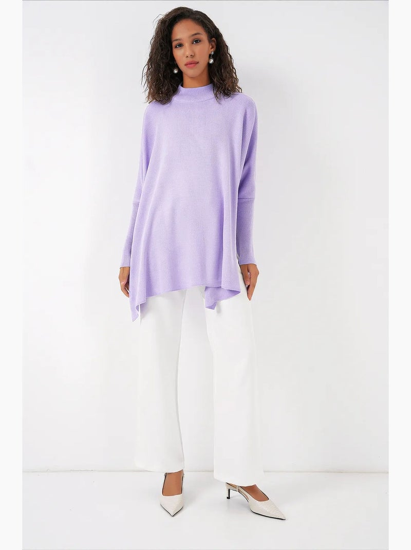 Oversized acryl trui met ronde hals bdart Lavendel - Kiabi