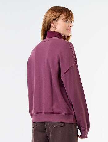 Oversized bedrukte sweater