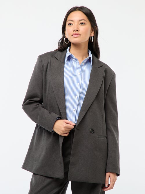 Oversized blazer van flanel - Kiabi