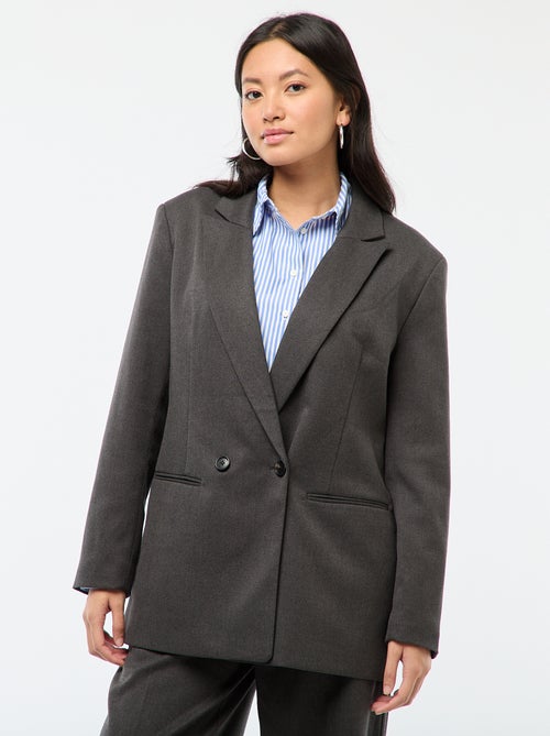 Oversized blazer van flanel - Kiabi