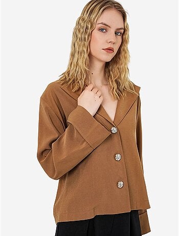 Oversized blazerjasje met knoopsluiting bdart