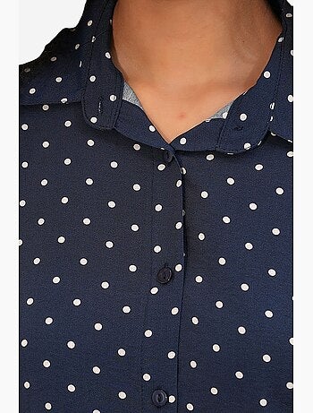 Oversized blouse van crêpe met stippen bdart