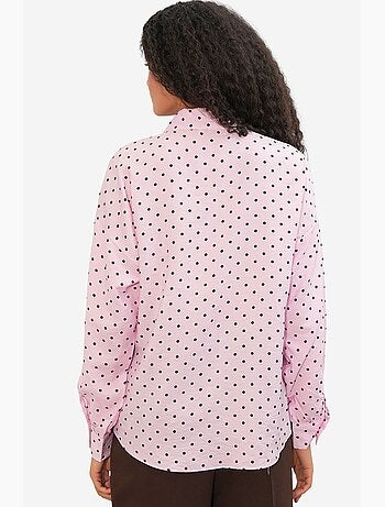 Oversized blouse van crêpe met stippen bdart