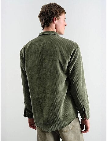 Oversized corduroy overhemd met lange mouwen en knoopsluiting giesto