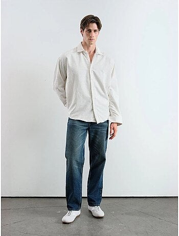 Oversized fluwelen overhemd giesto