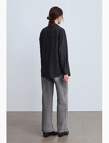 Oversized gebreide overshirt met lange mouwen dilvin