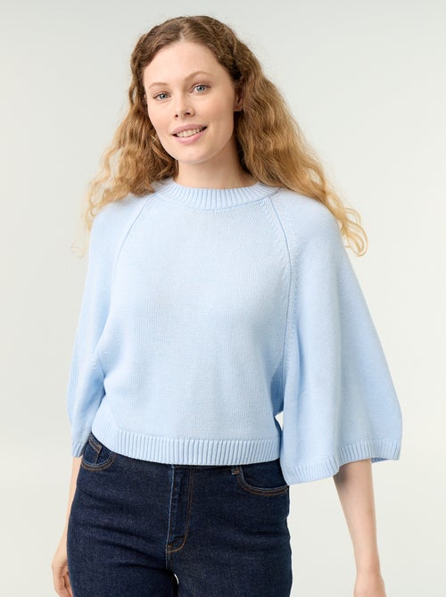 Oversized gebreide trui met lage mouwinzetten - Kiabi Oversized gebreide trui met lage mouwinzetten - Kiabi