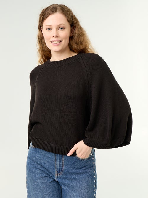 Oversized gebreide trui met lage mouwinzetten - Kiabi Oversized gebreide trui met lage mouwinzetten - Kiabi
