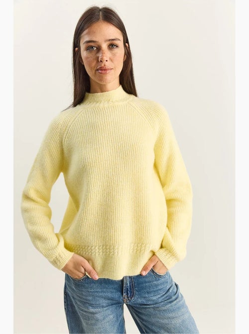Oversized gebreide trui met ronde hals lucci - Kiabi Oversized gebreide trui met ronde hals lucci - Kiabi