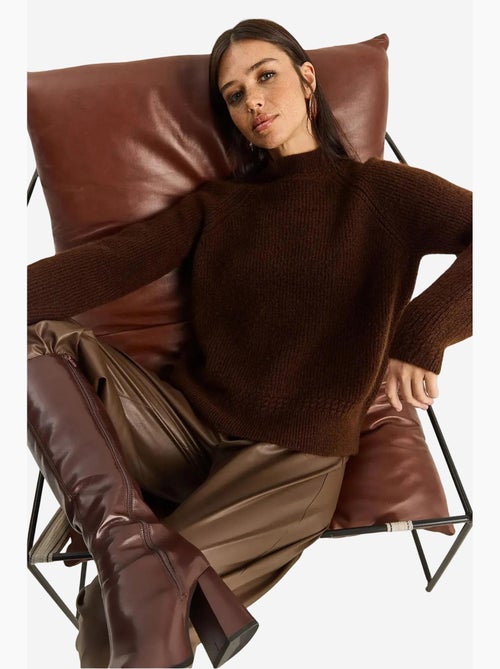 Oversized gebreide trui met ronde hals lucci - Kiabi Oversized gebreide trui met ronde hals lucci - Kiabi