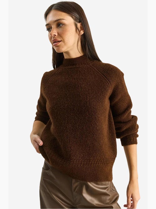 Oversized gebreide trui met ronde hals lucci - Kiabi Oversized gebreide trui met ronde hals lucci - Kiabi