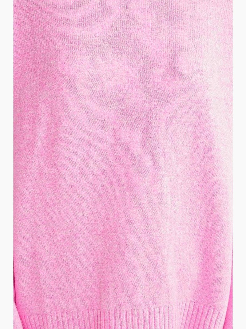 Oversized gebreide trui mixray Bleekroze - Kiabi