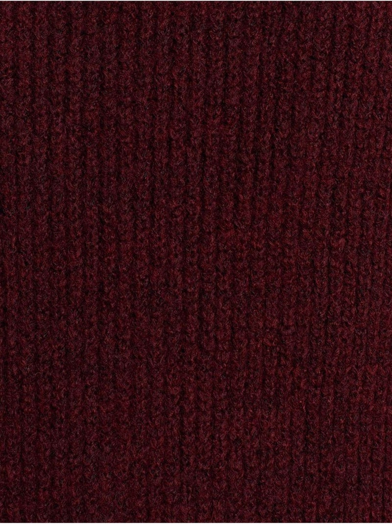 Oversized geribde coltrui dilvin Bordeauxrood - Kiabi