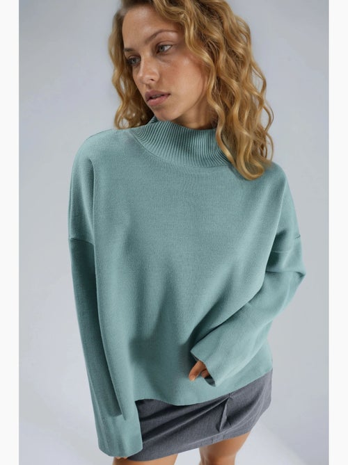 Oversized geribde coltrui my fashion - Kiabi