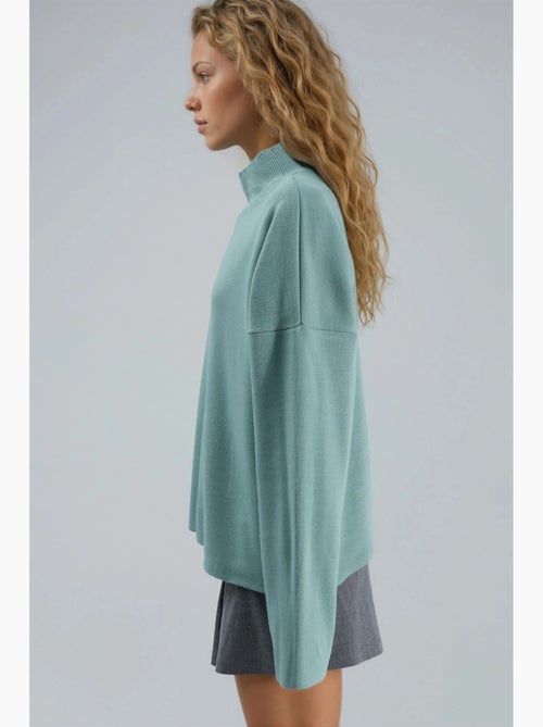 Oversized geribde coltrui my fashion - Kiabi