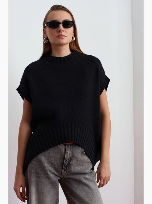 Oversized geribde gebreide pullunder dilvin - Kiabi Oversized geribde gebreide pullunder dilvin - Kiabi