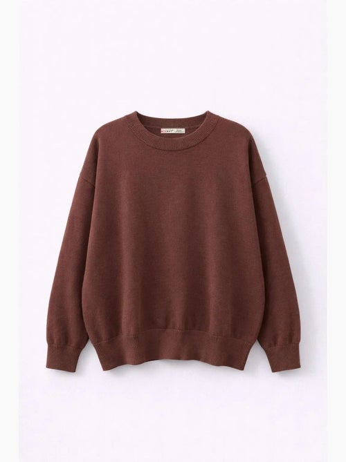 Oversized geribde gebreide trui mixray - Kiabi Oversized geribde gebreide trui mixray - Kiabi