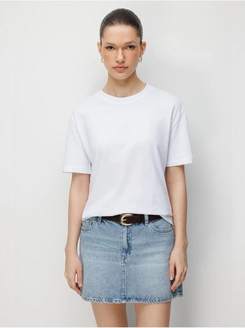 Oversized geribde t-shirtset met ronde hals (tweedelig) mixray Zwart - Kiabi