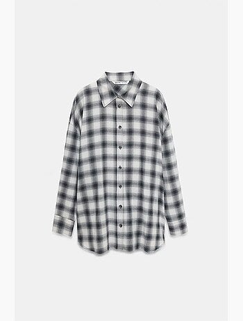 Oversized geruite blouse met lange mouwen dilvin