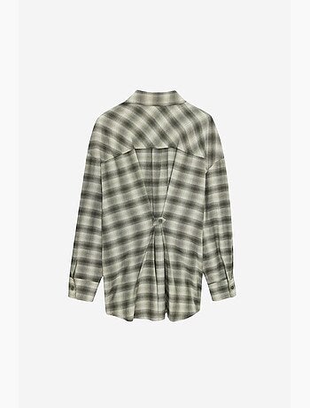 Oversized geruite blouse met lange mouwen dilvin