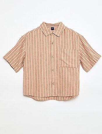 Oversized gestreept hemd