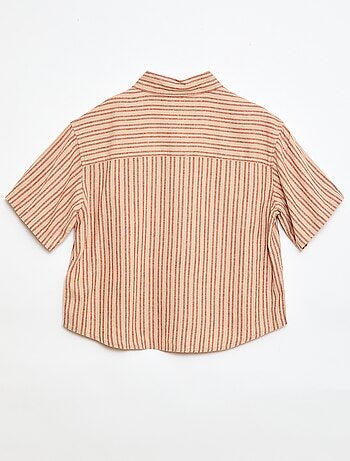 Oversized gestreept hemd