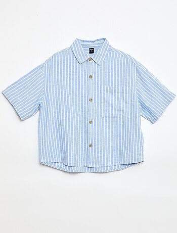 Oversized gestreept hemd