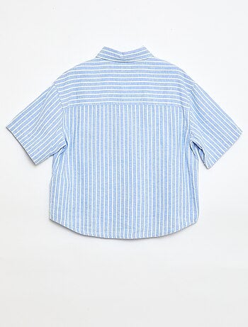 Oversized gestreept hemd