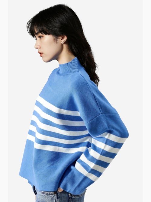 Oversized gestreepte coltrui my fashion - Kiabi