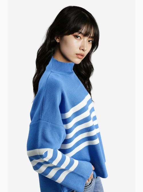Oversized gestreepte coltrui my fashion - Kiabi