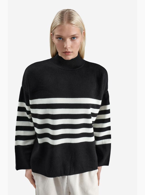 Oversized gestreepte coltrui my fashion - Kiabi