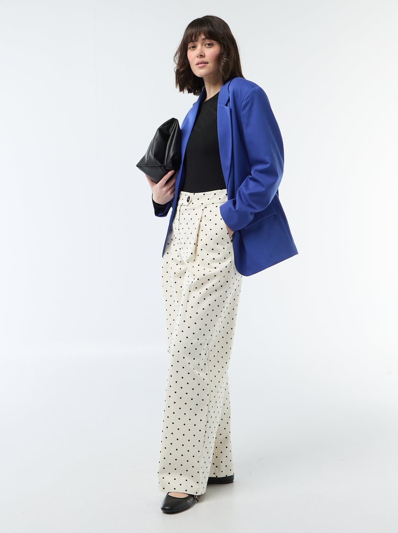 Oversized getailleerde blazer Blauw - Kiabi