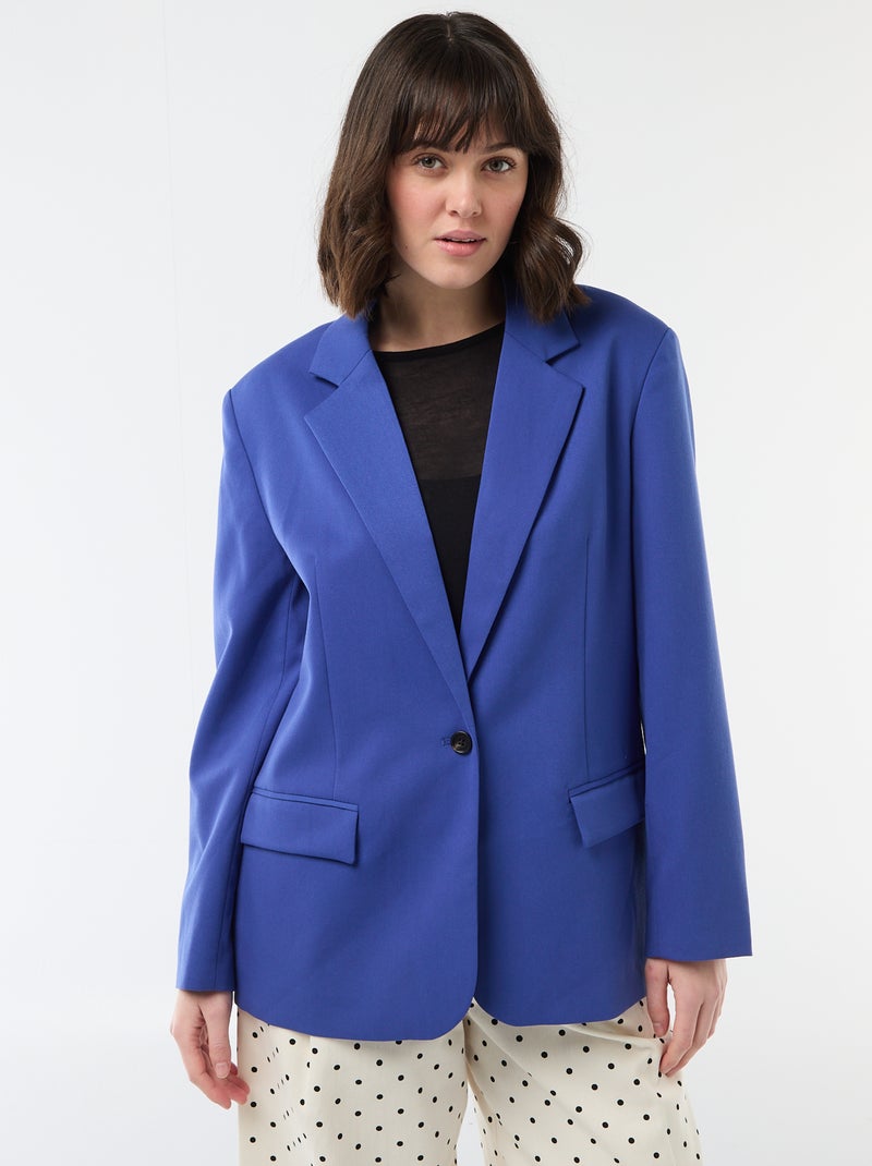 Oversized getailleerde blazer Blauw - Kiabi