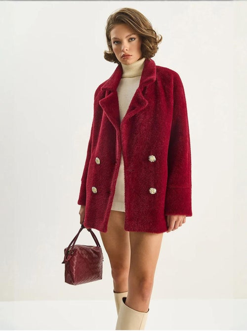 Oversized getextureerd pluche jack lucci - Kiabi Oversized getextureerd pluche jack lucci - Kiabi