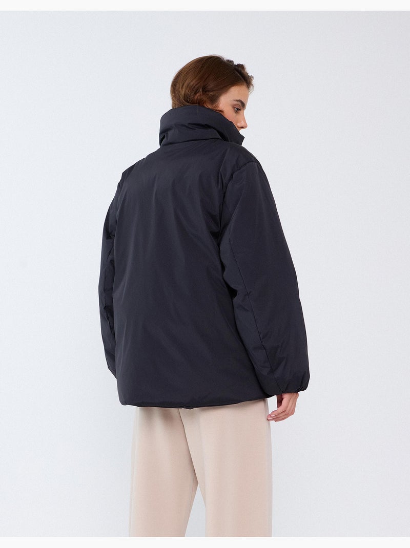 Oversized gewatteerd jasje, mo fashion Grijs - Kiabi
