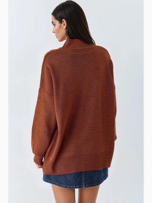 Oversized halfhoge col gebreide trui my fashion - Kiabi