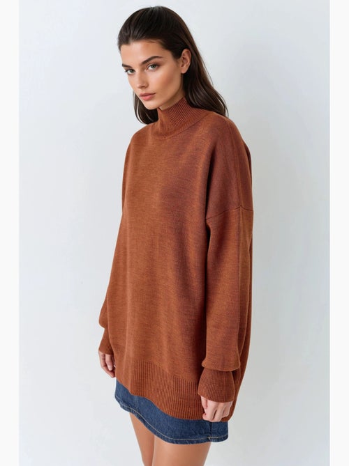 Oversized halfhoge col gebreide trui my fashion - Kiabi
