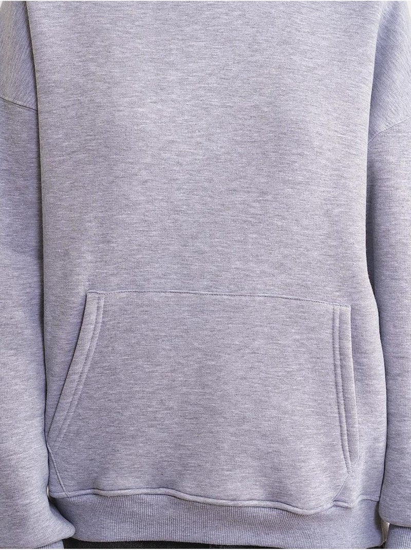 Oversized hoodie met capuchon en zak mixray Grijs - Kiabi