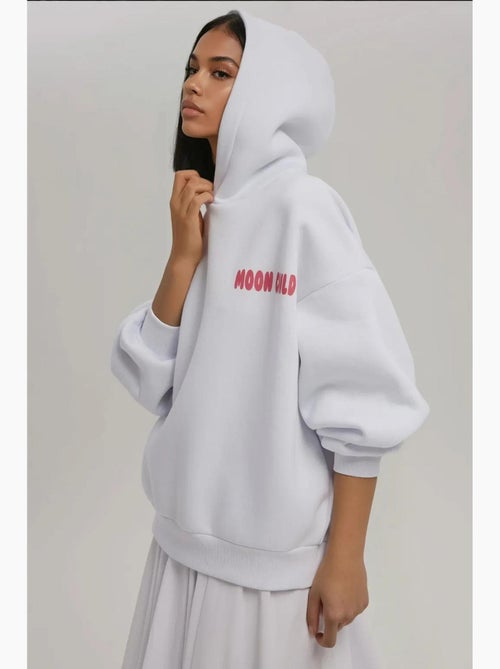 Oversized hoodie met print hiccup - Kiabi Oversized hoodie met print hiccup - Kiabi